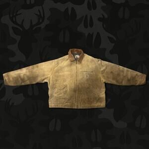 Vintage 1990s Carhartt J01 BRN Detroit Jacket Size XL